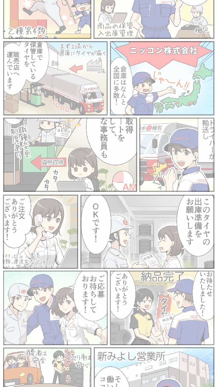 マンガで知る！ニッコン株式会社